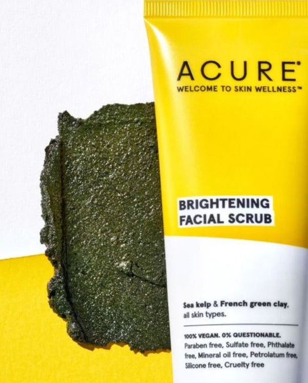 Acure facial scrub