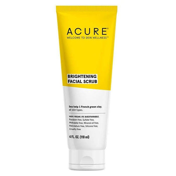 Acure facial scrub